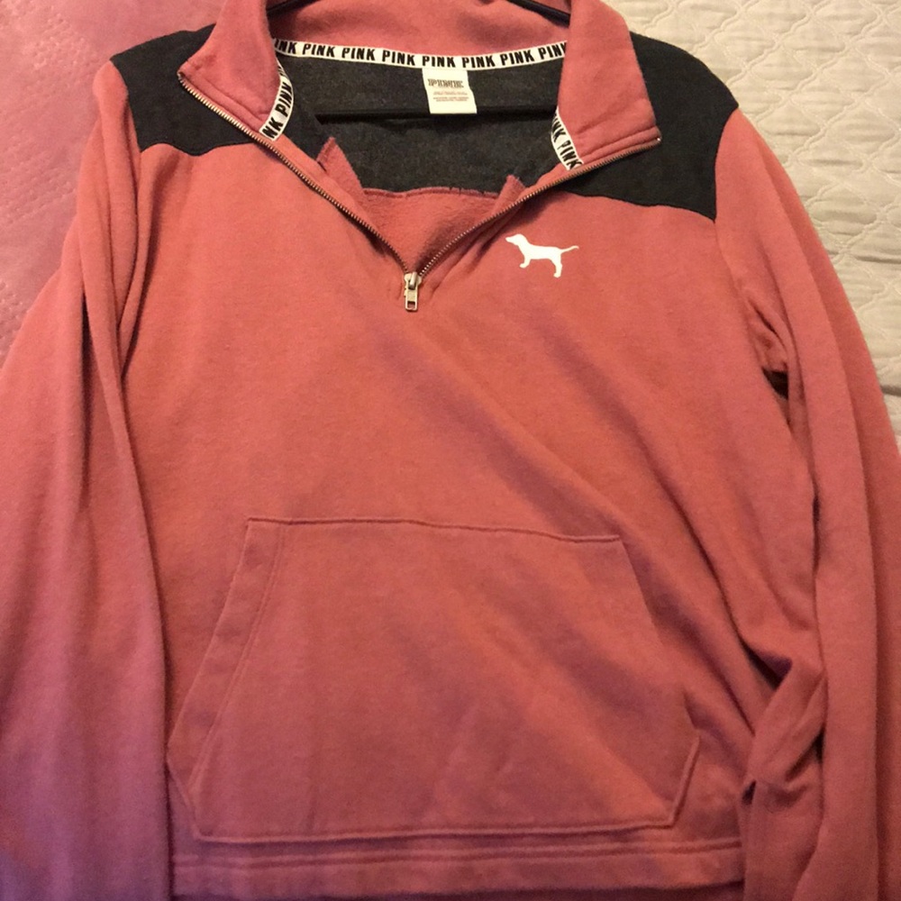 Pink half zip